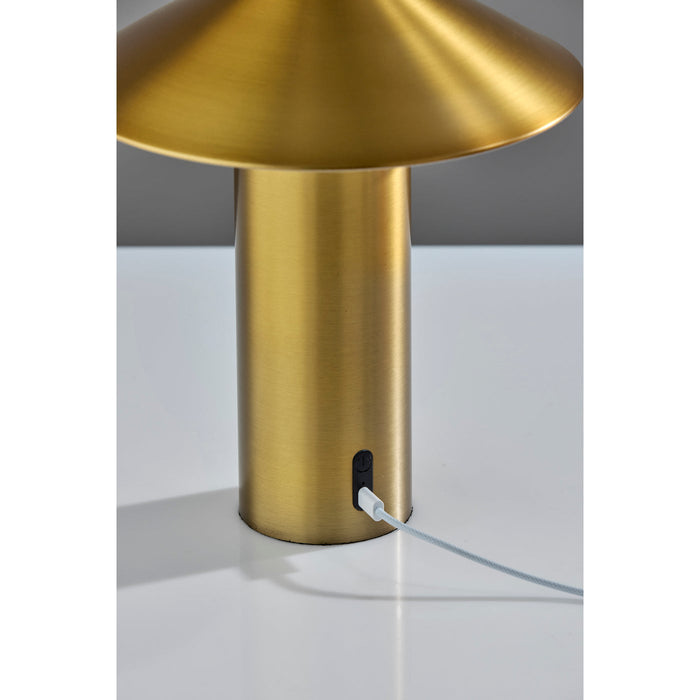 Adesso ADS360 Pina LED Cordless Table Lamp Antique Brass (AD9205-21)