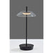 Adesso ADS360 Ako LED Cordless Table Lamp Black (AD9206-01)