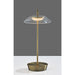 Adesso ADS360 Ako LED Cordless Table Lamp Antique Brass (AD9206-21)