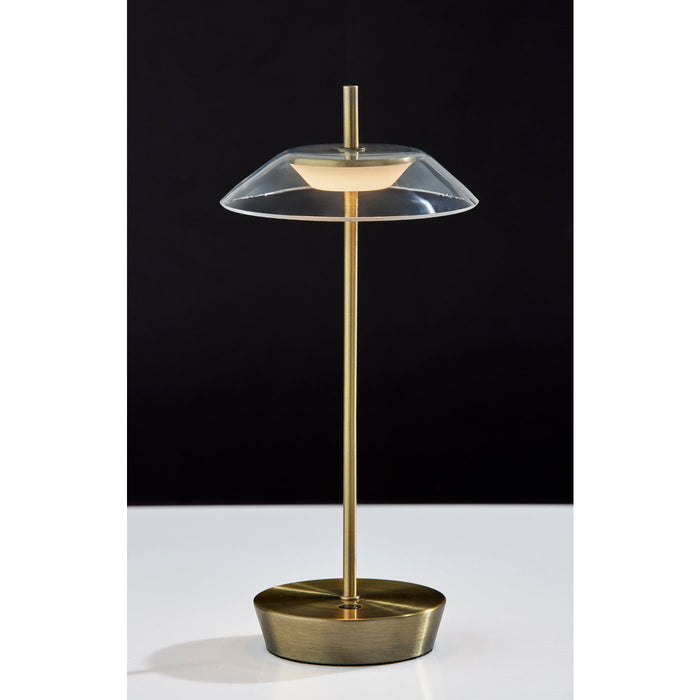 Adesso ADS360 Ako LED Cordless Table Lamp Antique Brass (AD9206-21)