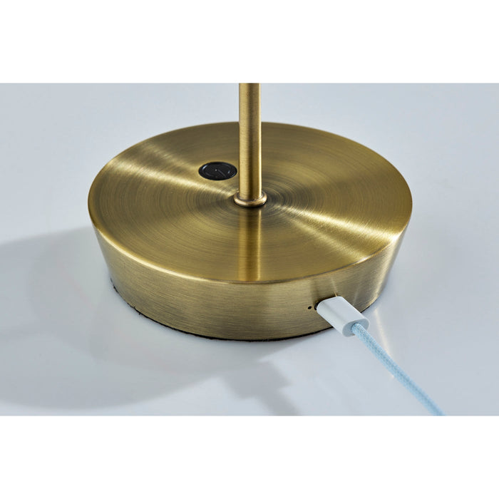 Adesso ADS360 Ako LED Cordless Table Lamp Antique Brass (AD9206-21)