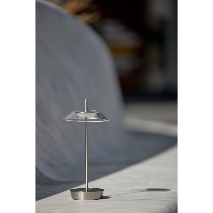 Adesso ADS360 Ako LED Cordless Table Lamp Steel (AD9206-22)