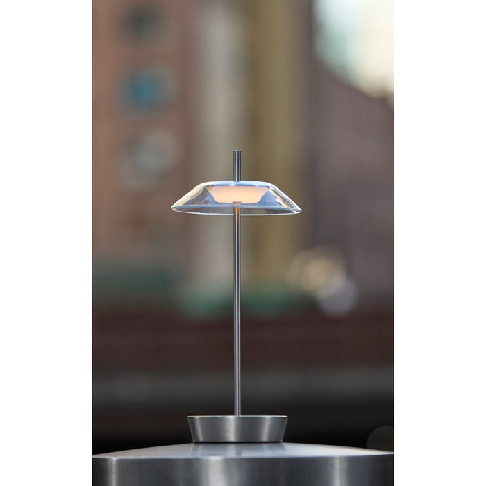 Adesso ADS360 Ako LED Cordless Table Lamp Steel (AD9206-22)