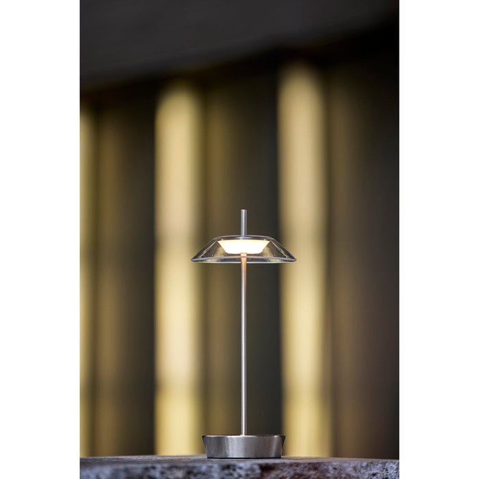 Adesso ADS360 Ako LED Cordless Table Lamp Steel (AD9206-22)