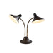 Adesso Ascot Desk Lamp Black And Antique Brass (3371-01)