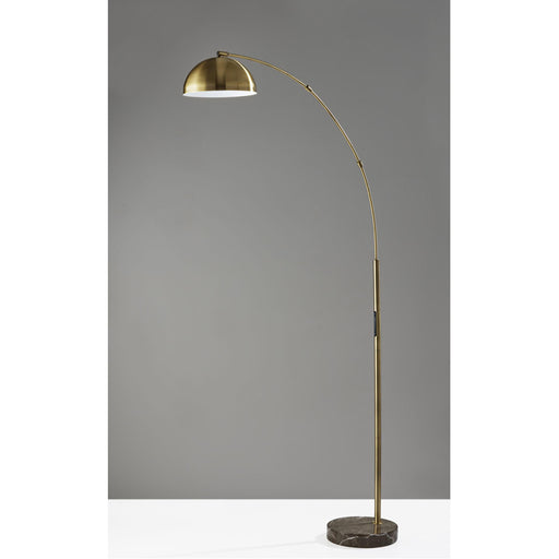 Adesso Bolton LED Arc Lamp With Smart Switch Antique Brass (4308-21)