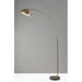 Adesso Bolton LED Arc Lamp With Smart Switch Antique Brass (4308-21)