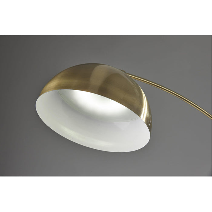 Adesso Bolton LED Arc Lamp With Smart Switch Antique Brass (4308-21)