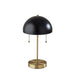 Adesso Bowie Table Lamp Antique Brass And Black (5132-01)