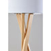 Adesso Brooklyn Floor Lamp Natural Wood (3227-12)