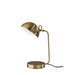 Adesso Brooks Adessocharge Wireless Charging Desk Lamp Antique Brass (3000-21)