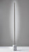 Adesso Brushed Steel Felix LED Wall Washer-Brushed Steel Cylinder Tube Shade-72 Inch Clear Cord-4-Way Touch Switch On Top Of Tube (3607-22)