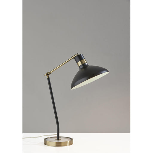Adesso Bryson Desk Lamp Black And Antique Brass (3596-21)