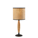 Adesso Cayman Table Lamp Black And Natural Wood (3782-12)