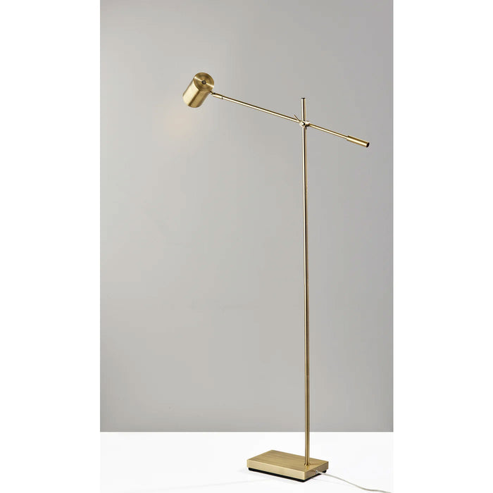 Adesso Collette LED Floor Lamp Antique Brass (4218-21)