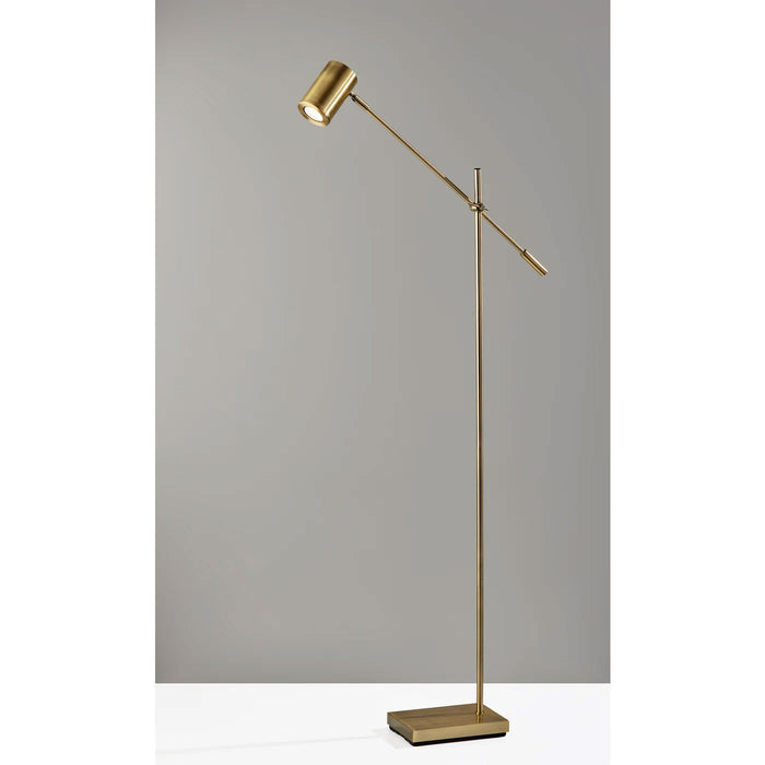 Adesso Collette LED Floor Lamp Antique Brass (4218-21)
