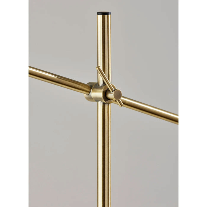 Adesso Collette LED Floor Lamp Antique Brass (4218-21)