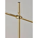 Adesso Collette LED Floor Lamp Antique Brass (4218-21)