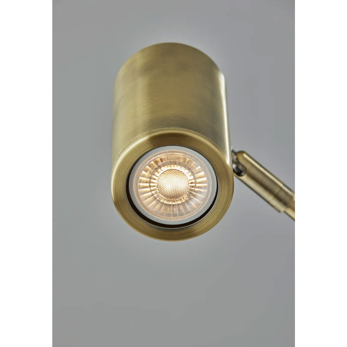 Adesso Collette LED Floor Lamp Antique Brass (4218-21)