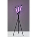 Adesso Collin LED Color Changing 3-Light Floor Lamp Black (4299-01)