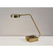 Adesso Conrad AdessoCharge LED Desk Lamp Antique Brass (3618-21)