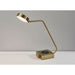 Adesso Conrad AdessoCharge LED Desk Lamp Antique Brass (3618-21)