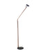 Adesso Crane LED Floor Lamp Walnut Wood/Black 80 CRI 3000K 480Lm (AD9101-15)