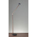 Adesso Crane LED Floor Lamp Walnut Wood/Black 80 CRI 3000K 480Lm (AD9101-15)