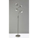 Adesso Cyrus LED Floor Lamp With Smart Switch Brushed Steel (4252-22)