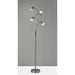 Adesso Cyrus LED Floor Lamp With Smart Switch Brushed Steel (4252-22)