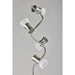 Adesso Cyrus LED Floor Lamp With Smart Switch Brushed Steel (4252-22)