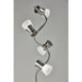 Adesso Cyrus LED Floor Lamp With Smart Switch Brushed Steel (4252-22)