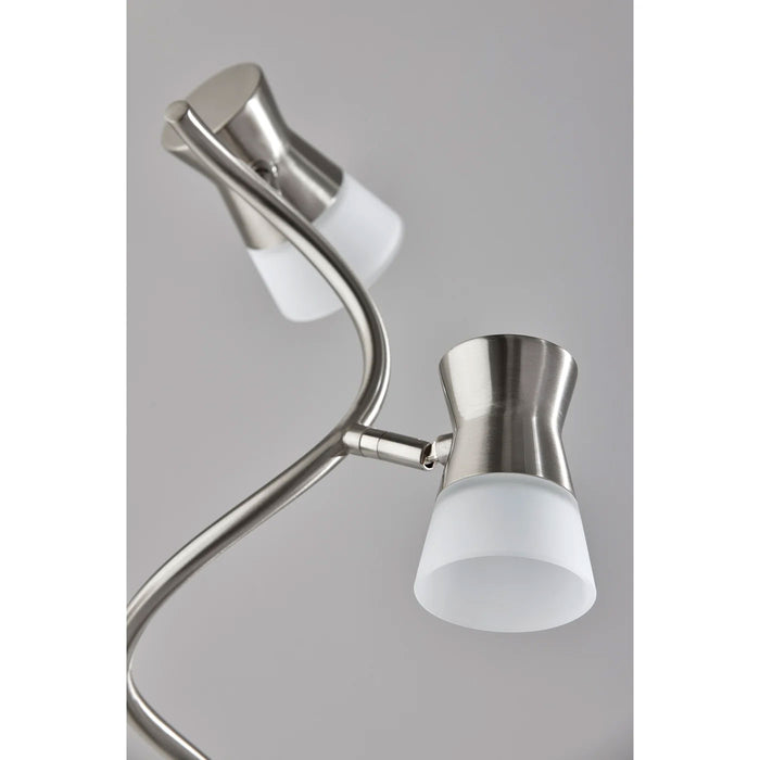 Adesso Cyrus LED Table Lamp With Smart Switch Brushed Steel (4251-22)