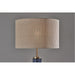 Adesso Delilah Floor Lamp Antique Brass And Blue Glass (3751-21)