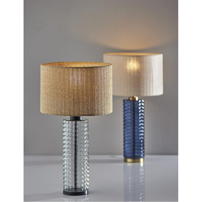 Adesso Delilah Table Lamp Black And Clear Glass (3750-01)