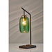 Adesso Derrick Desk Lamp Black With Brass Accents (3866-01)