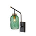 Adesso Derrick Wall Lamp Black With Brass Accents (3864-01)