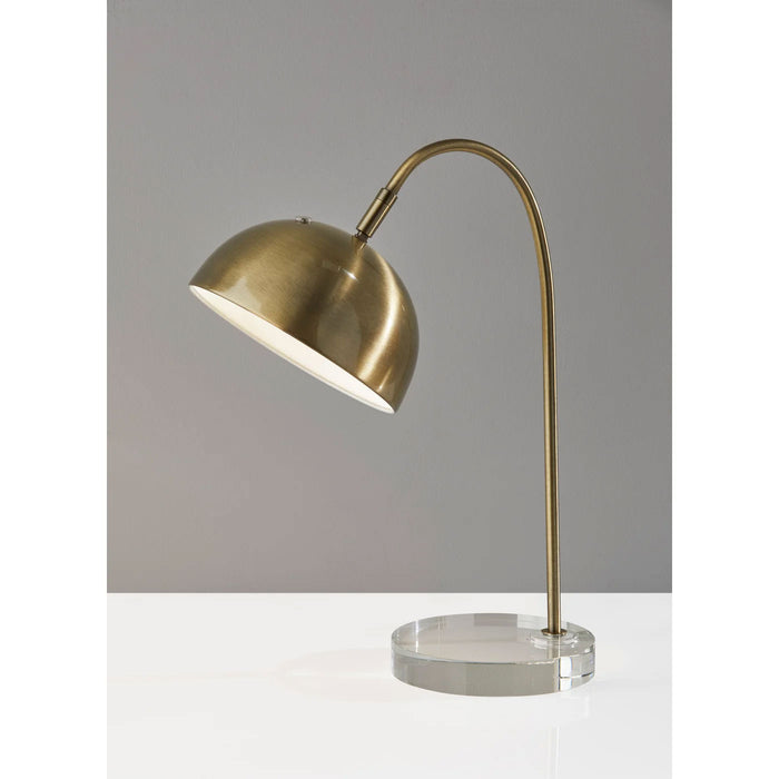 Adesso Dome Task Lamp Antique Brass (AF48791BRS)