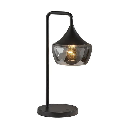 Adesso Eliza Table Lamp Black Smoked Glass (2142-01)