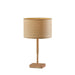 Adesso Ellis Table Lamp Natural Wood With Natural Woven/Beige Trim Drum Shade (4092-18)