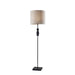 Adesso Elton Floor Lamp Black And Black Wood (4049-01)