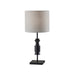 Adesso Elton Table Lamp Black And Black Wood (4048-01)