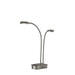 Adesso Eternity LED 2 Arm Desk Lamp With Smart Switch Brushed Steel (5026-22)