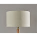 Adesso Eve Floor Lamp Natural And Brass (1577-12)