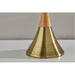 Adesso Eve Table Lamp Natural And Brass (1576-12)