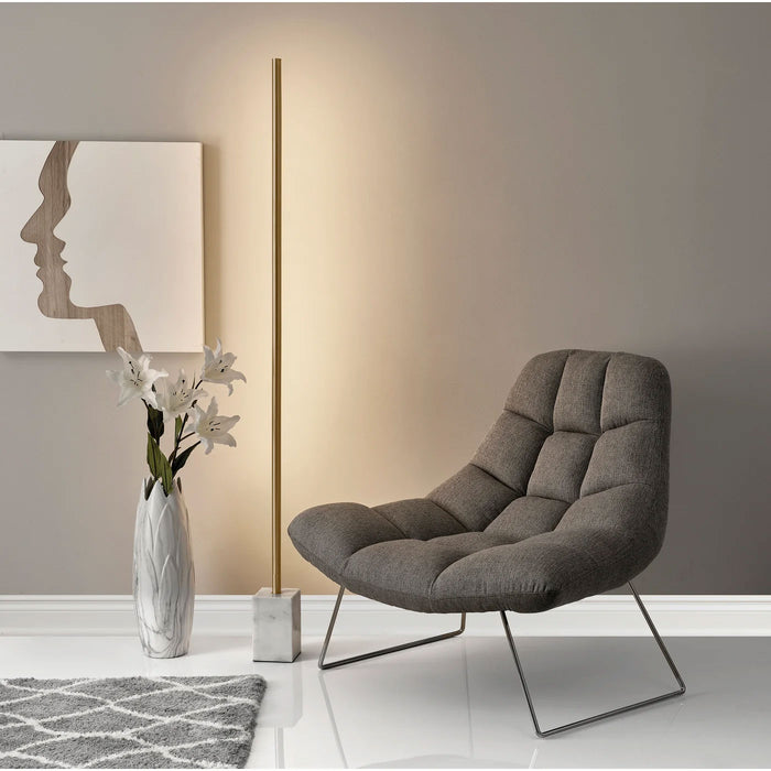 Adesso Felix LED Wall Washer Floor Lamp Antique Brass (AL53090WH)