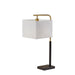 Adesso Flora Table Lamp Black And Antique Brass (4182-21)