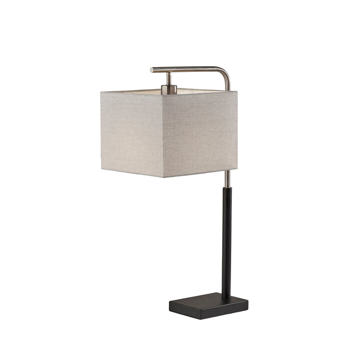 Adesso Flora Table Lamp Black And Brushed Steel (4182-22)