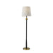 Adesso Francis Floor Lamp Black And Antique Brass (1575-01)
