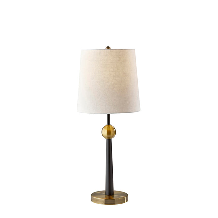 Adesso Francis Table Lamp Black And Antique Brass (1574-01)